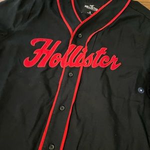 NWT Hollister Black/Red Jersey - Size Medium